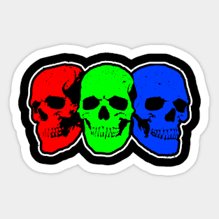 RGB Skulls Sticker